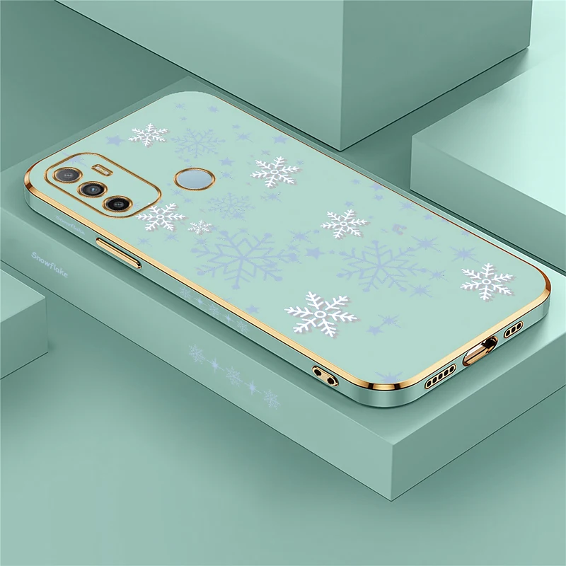 Case For infinix Tecno Camon 15 Air 20 Pro 4G 5G 30 Premier 19 Neo 18 Pro 16 S 17 Cute Snow Snowflake Winter Stars Cover