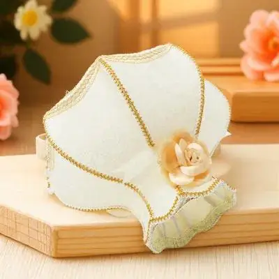 

Lace Lamp Shade Fabric Table Lampshade Crochet Beads Decorative Cover For Floor Desk Lamps E27 Home Hotel Cafe Decor