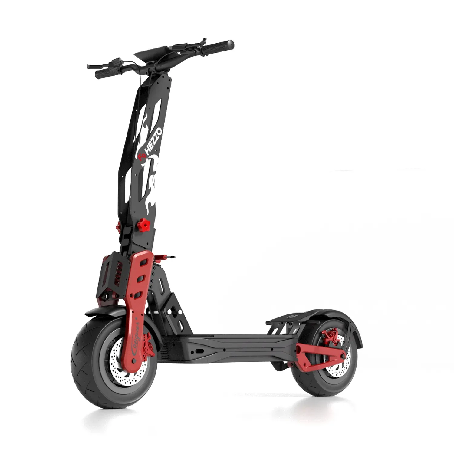

HEZZO F9 Foldable Electric Scooter for Adults 60v 8000w Dual Motors Powerful 60MPH EScooter Fat Tire 40Ah NFC Off Road Scooter