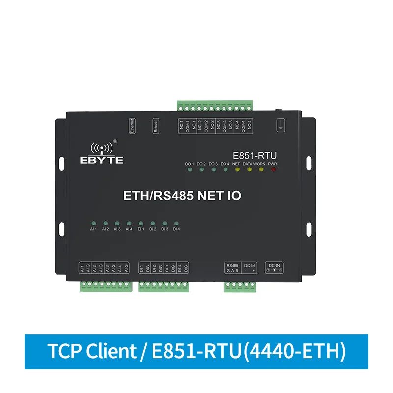 

RS485 Modbus Ethernet Relay RTU TCP Io Module Analog Digital Modem 12 Channel Network IO Controller E851-RTU(4440-ETH)