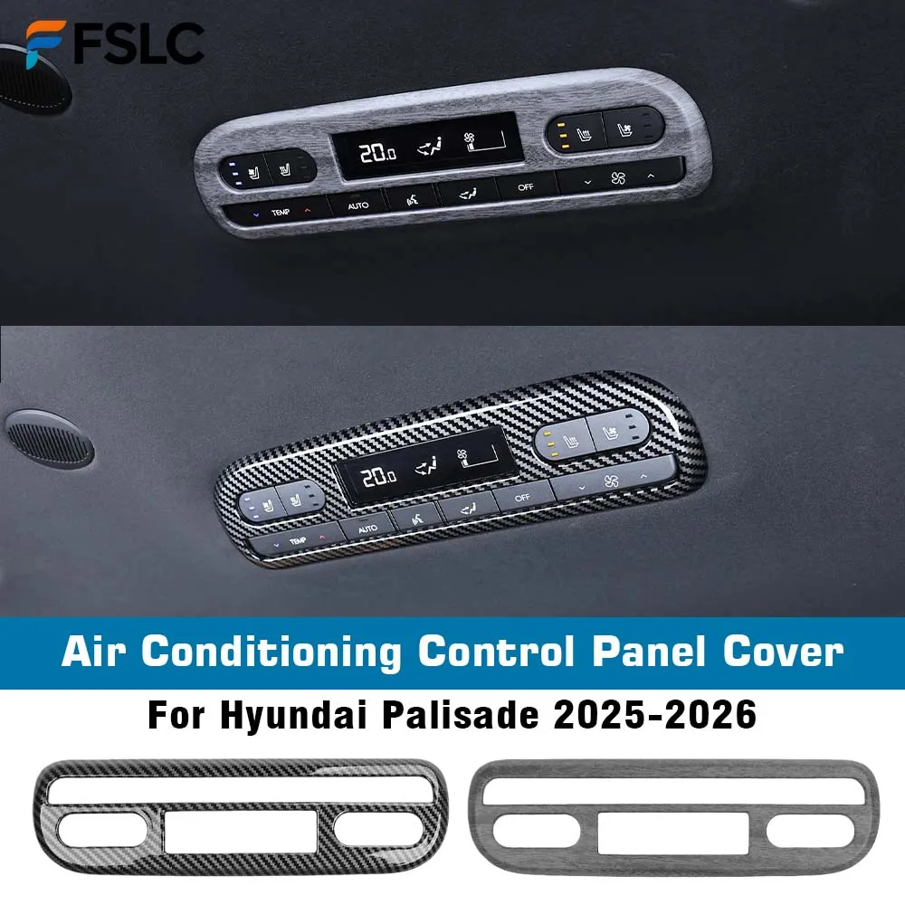 

Air Conditioning Control Panel Cover For Hyundai Palisade 2025-2026 Rear Air Conditioning Adjustment Frame Cover Knob Decorative