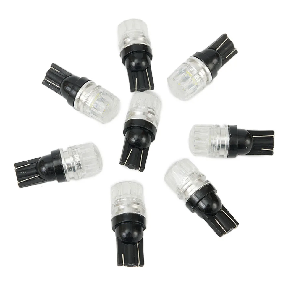 White LED Light Bulbs 2SMD Accessory Dashboard Dome High Power Indicator LED License plate Map Parts Practical