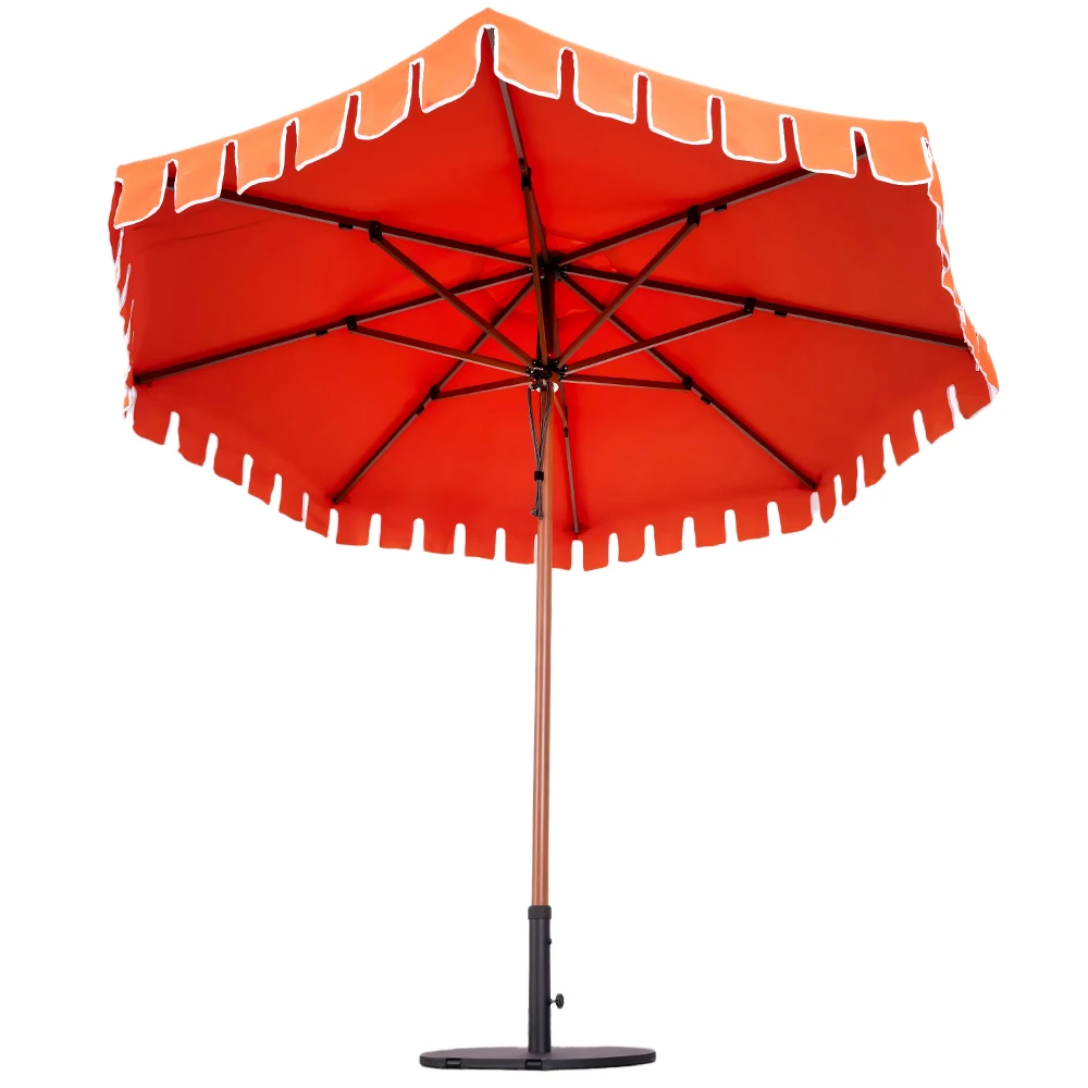 Jagged Edge Pulley Fixed Patio Umbrella