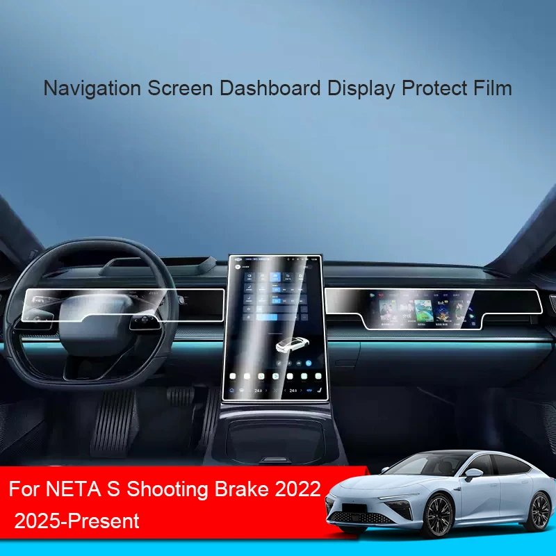 

Car GPS Navigation Screen Protect Tempered Film For NETA S Shooting Brake 2022 2024-2026Dashboard Display Sticker Auto Accessory