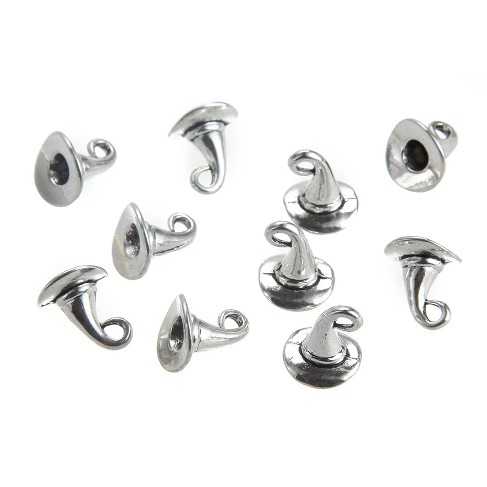 

20pcs Witch Hat Alloy Charms Pendant DIY Jewelry Making Crafts Cute Earrings Accessories Bulk Necklace Bracelet Project Pendant