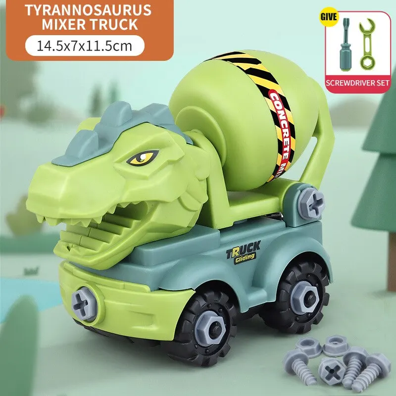 Transport Vehicles Excavators Dinosaurs Construction Toys Detachable And Self Loading Exercise Childrens Hands On Abilities