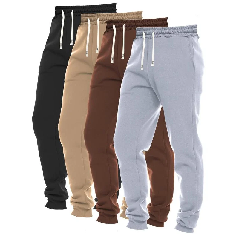 Men's Solid Drawstring Waist Sweatpants, Casual Comfy Poet Jogger Pants for Daily Wear, Men's Trousers for All Seasons, Pants fo