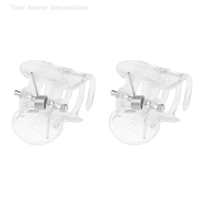 100Pcs Transparent Garden Plant Clips Clear Plastic 6-Claw Orchid Clamp Flower Climbing Stem Decorative Support Fixer