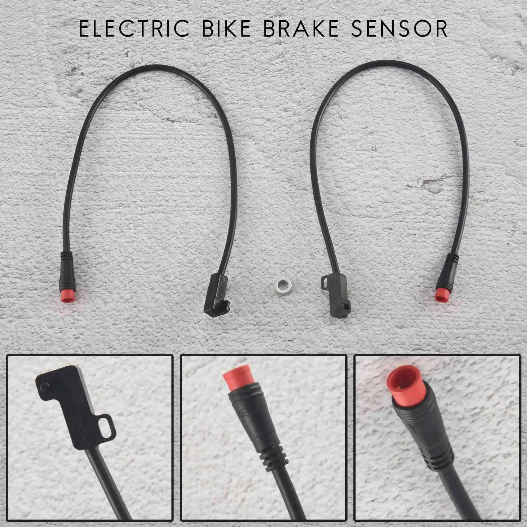 

ABVH-Electric Bike Brake Sensor Power Cut Off Brake Lever Gear Shifter Combined Hydraulic Brake 2 Pin Waterproof Connector