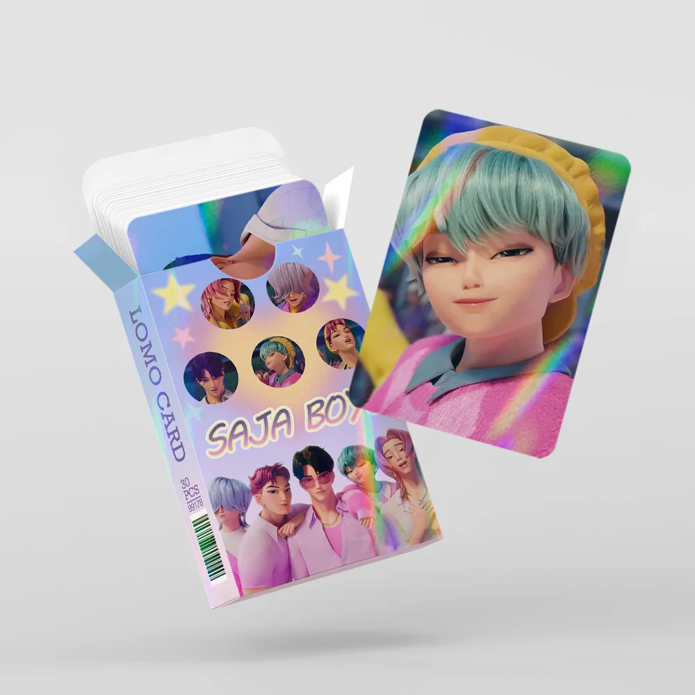 30 قطعة شيطان الصيادين Huntrix Derpy Photocards أنيمي مجموعات قابلة للجمع لمحبي K-POP Merch/بطاقات التداول جمع بطاقات الهدايا #4