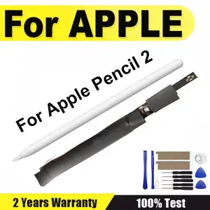 Bilashmart High quality batteries BackShell Pencil 2 Battery 3.85V 85mah Battery Apple Pencil 2nd Battery Charger batteies + Free Tools