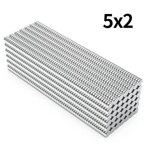 Imán de neodimio súper fuerte N35 de 5x2mm, imanes magnéticos permanentes potentes redondos NdfeB, imanes para refrigerador 5*2
