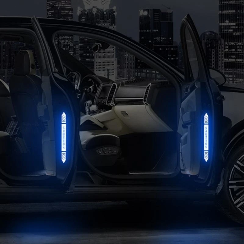 ملصقات باب السيارة العاكسة تحذير من السلامة الليلية والوقاية من الاصطدام