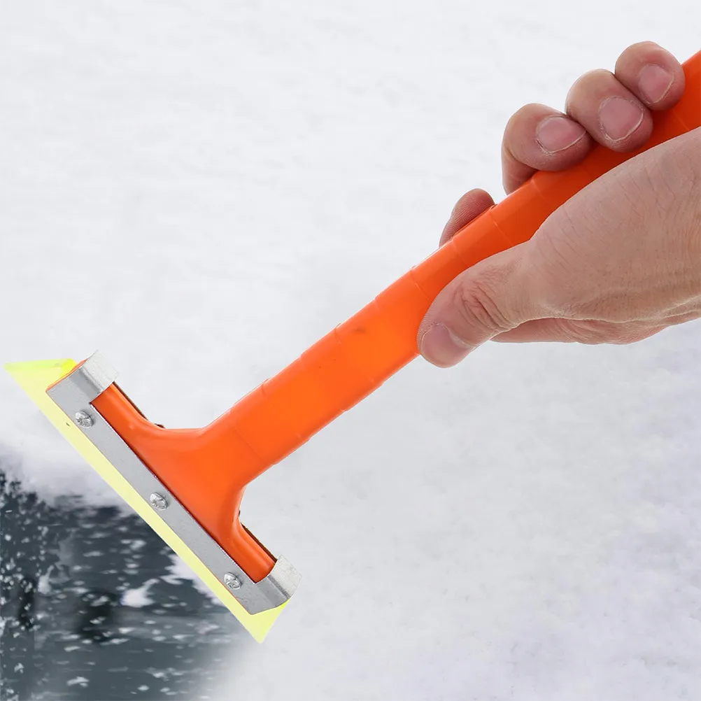 

Набор из 2 скребков для снега с длинной ручкой, двухфункциональный скребок для льда, для удаления снега с лобового стекла автомобиля, зимние автоаксессуары