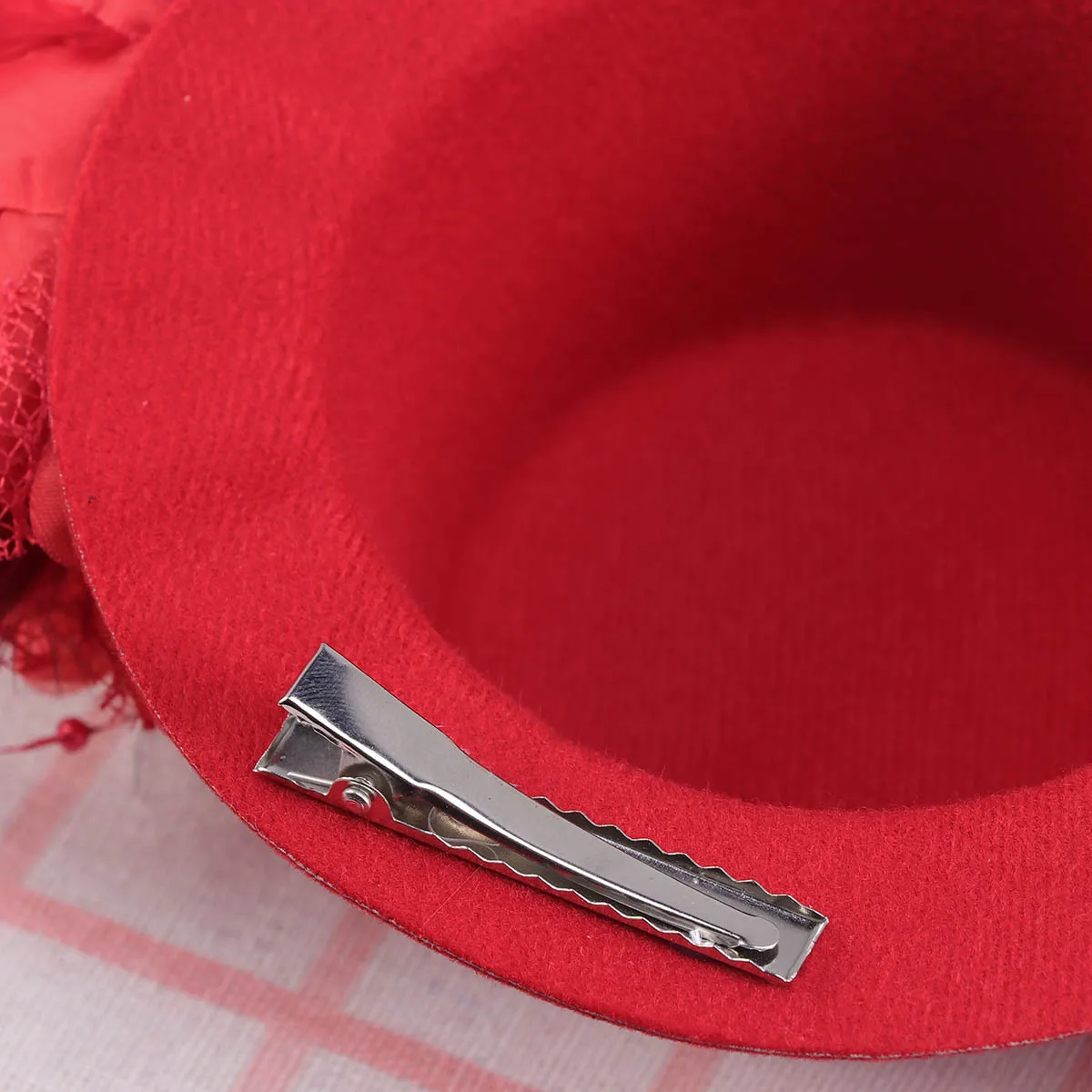 

13cm Mini Gauze Homburg Hairpins Flower Clip Headwear Party Bridal Wedding Hair Accessories Hat Hair Pins