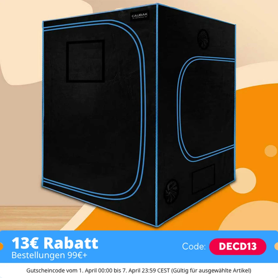 Serre de culture/platine de culture 150x150x200cm, avec fenêtres de ventilation, plateau de base, utilisée pour les plantes hydroponiques d'intérieur