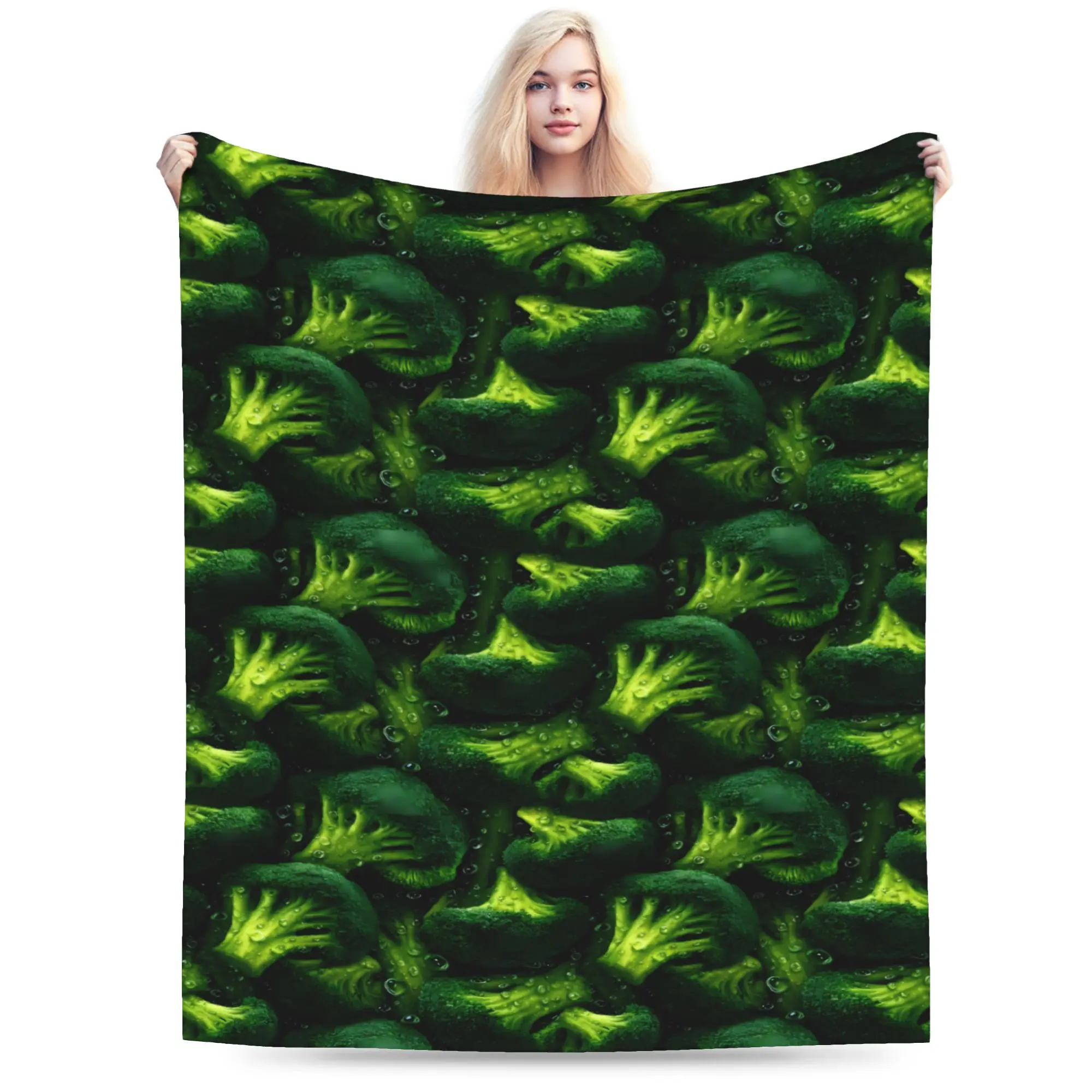 Cabbage Pattern Blanket  Warm Soft Fashion Plush Throw Blanket For Students Living Room Flannel Bedspread Bed Cover