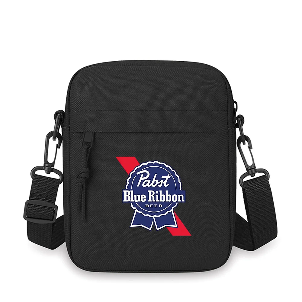 

Blue Ribbon Beer Brand Logo Design Men Crossbody Bag Single Shoulder Women Cartoon Anime Film Printing Design Unisex
