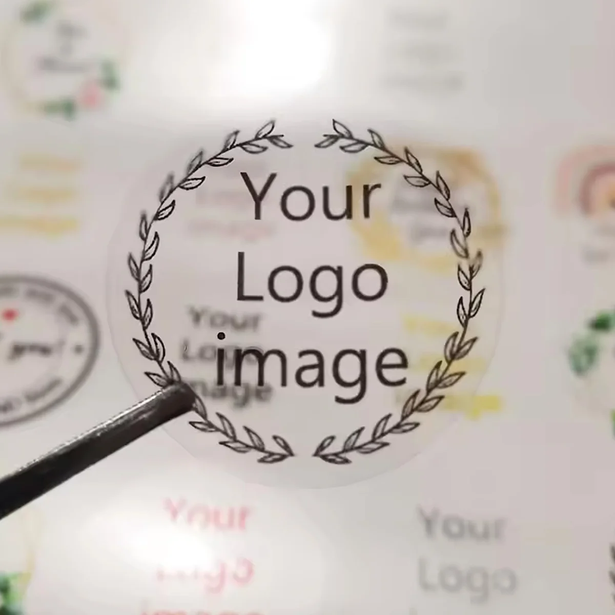 95-100pcs Custom transparent Stickers Personalized Labels&Company Logos,Waterproof&Design Your Own Labels,Birthday Wedding