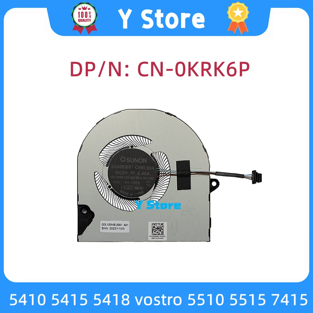 

Y Store New Original For Dell Inspiron 5410 5415 5418 Vostro 5510 5515 7415 Laptop Cooling Fan 0KRK6P KRK6P CN-0KRK6P Fast Ship