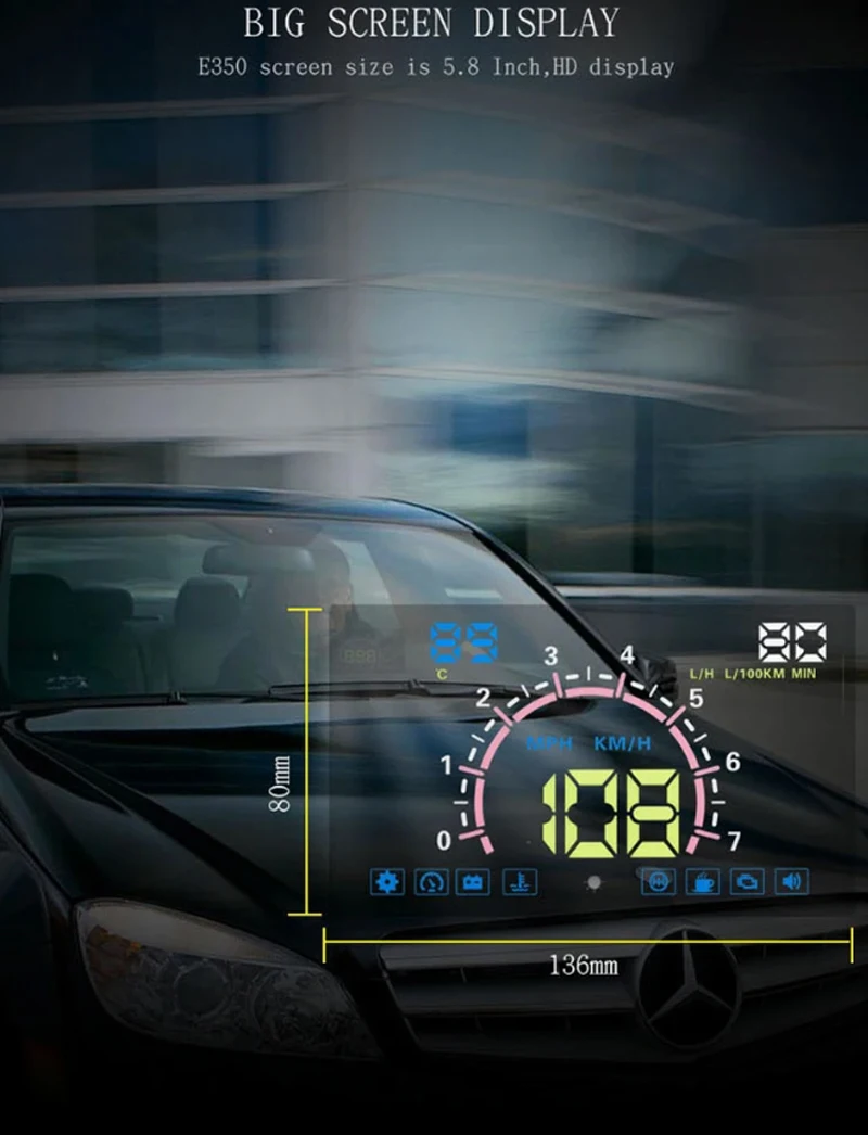 For Nissan Quest Sylphy Tiida Versa Note Patrol Armada Pathfinder Car OBD2 GPS USB HUD Head Up Display Windscreen Projector