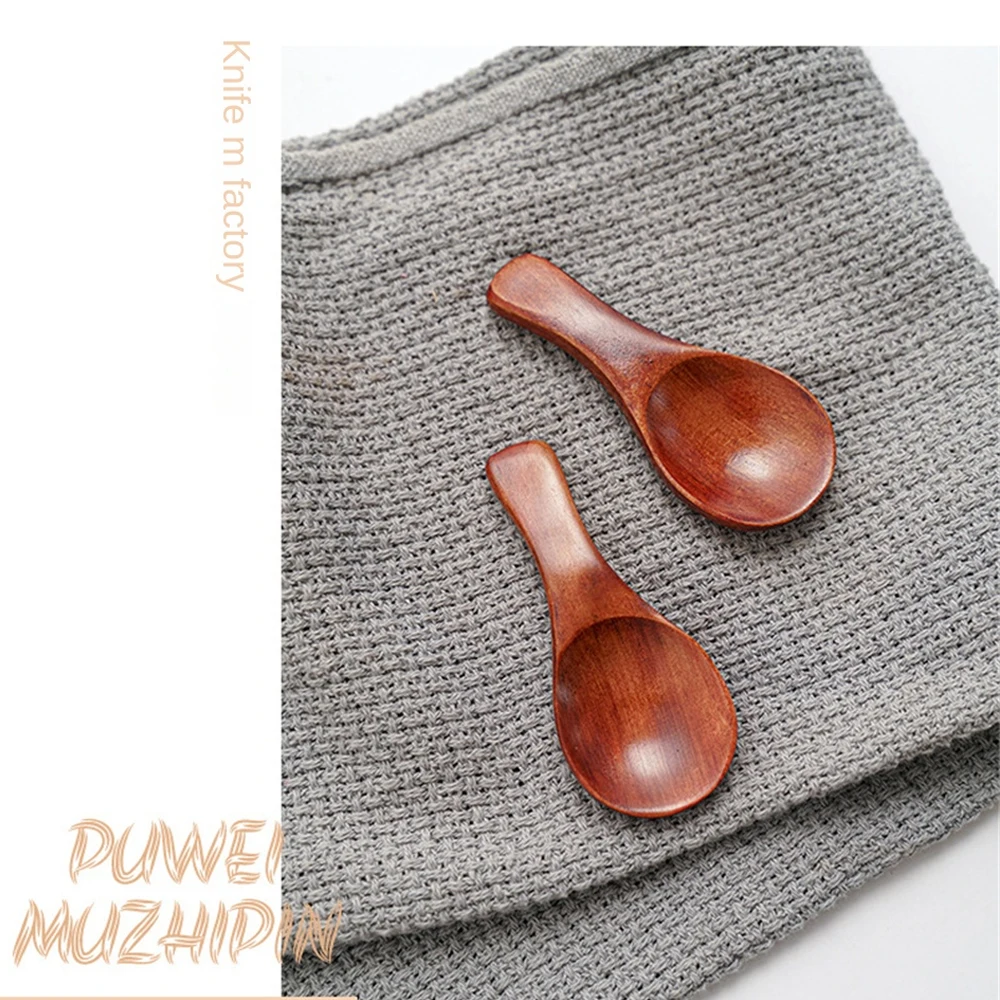 Small And Simple Eco Friendly Tableware Wood Kitchen Gadgets Milk Powder Small Wooden Spoon Polishing Process Kitchen Utensil