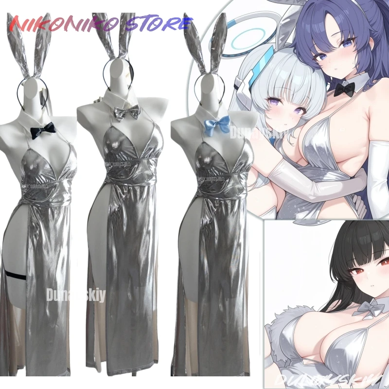 

Игра Синий Архив Игра Наряд Doujin Платье Tsukatsuki Rio Сексуальный Косплей Аниме Костюм Униформа Парики Женский Костюм Кролика