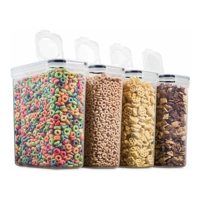 Kitchen Airtight Storage Jar Insect & Moisture Proof Container for Grains Flour Sugar Rice Other Dry Goods Food Storage Canister