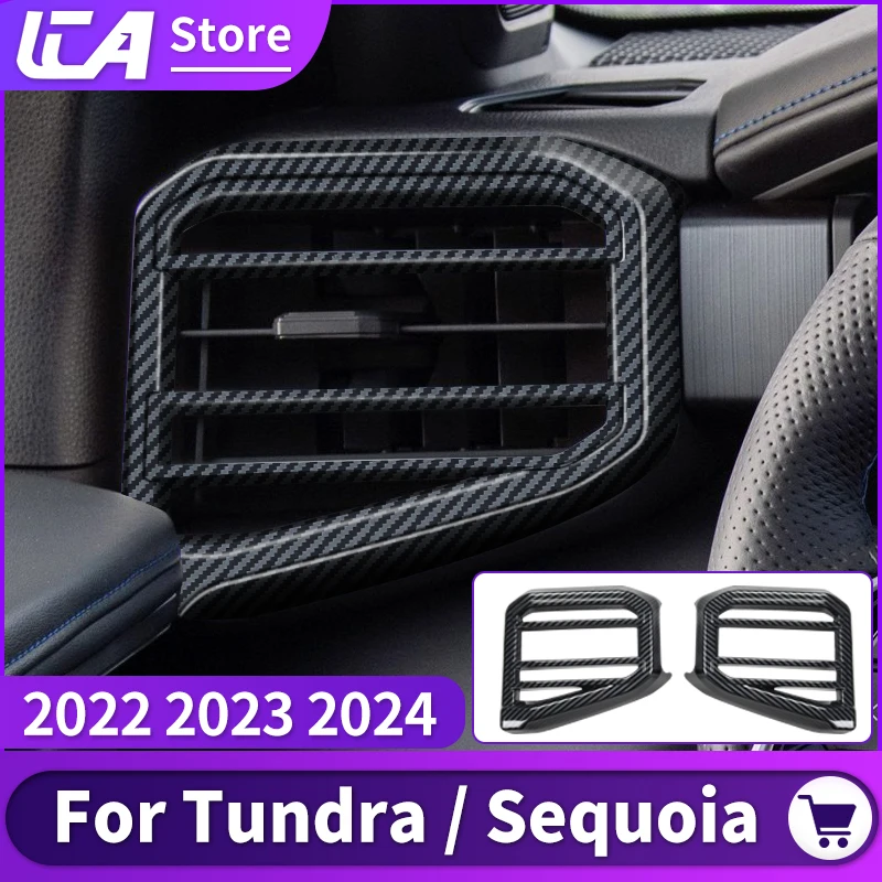 

Подходит для Toyota Tundra Sequoia 2022 2023 2024, модификация интерьера, аксессуары для декорирования вентиляционных отверстий кондиционера