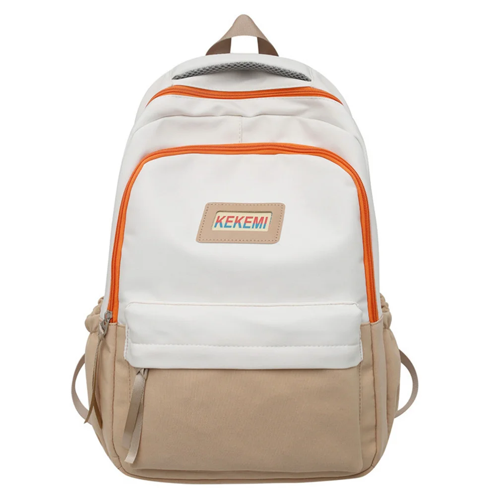 Nieuwe Nylon Eenvoud Grote Capaciteit Unisex Rugzak Junior Middelbare School Student Mode Paar Schooltas Voor Mannen Vrouwen