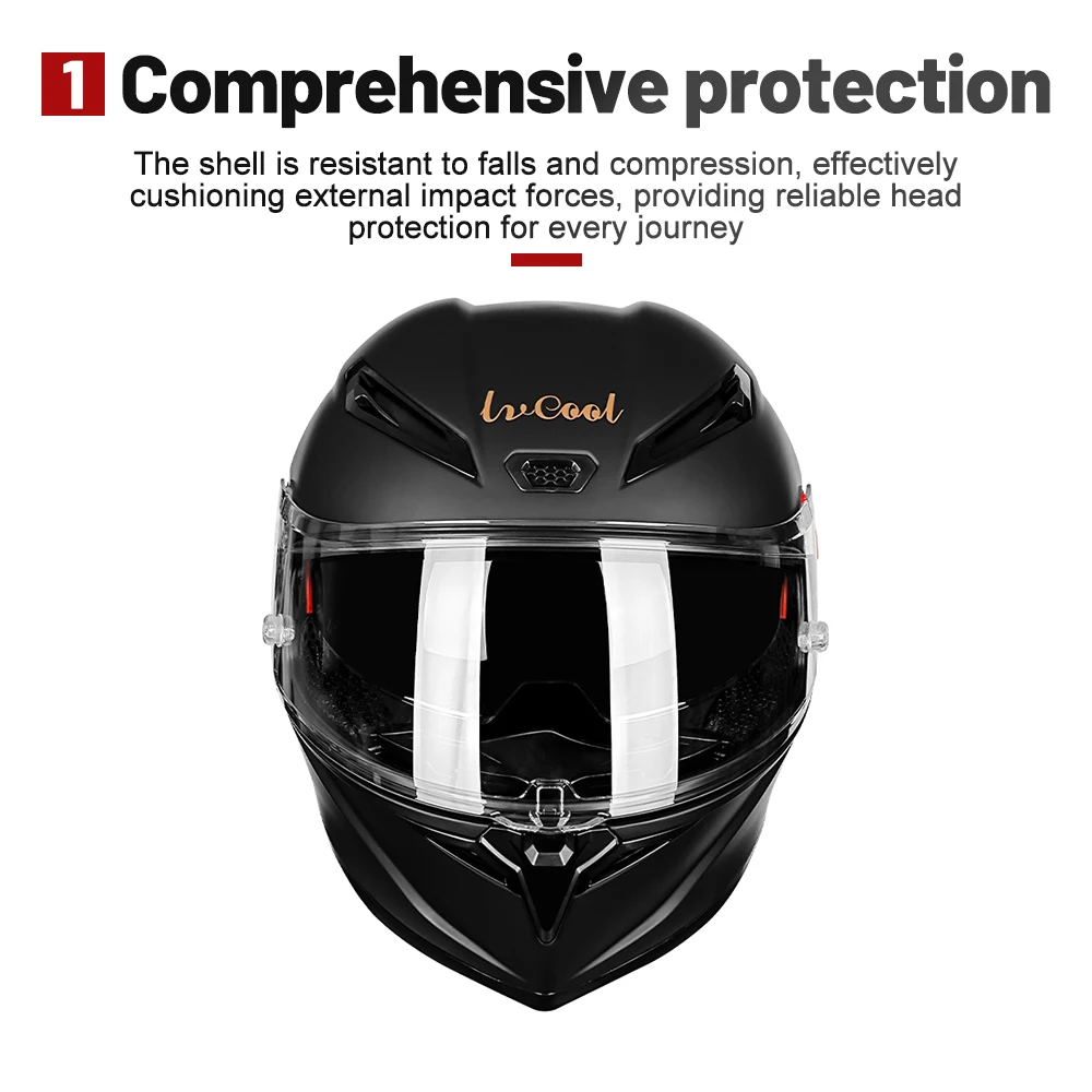 Flip Up Motorcycle Helmet Full Face Dual Lens Off-road Racing Helmet Cascos Para Moto Universal Motorbike Helmet
