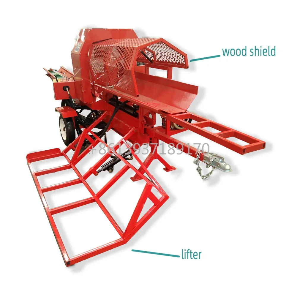 Newest Cheap 30Ton Gasoline Engine Firewood Processor