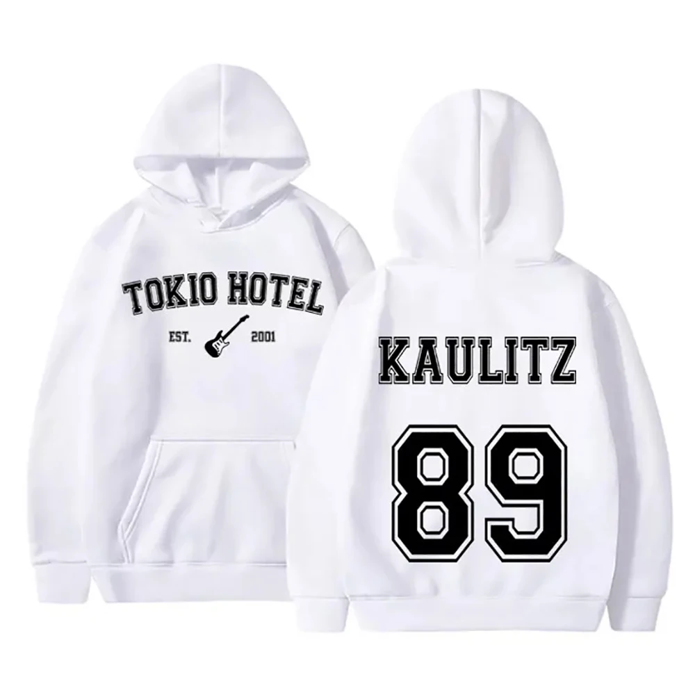 Tokio Hotel Hoodies Rockband Rapper Kaulitz 89 Print Sweatshirts Männer Frauen Hip Hop Streetwear Hoodie übergroße y2k Kleidung