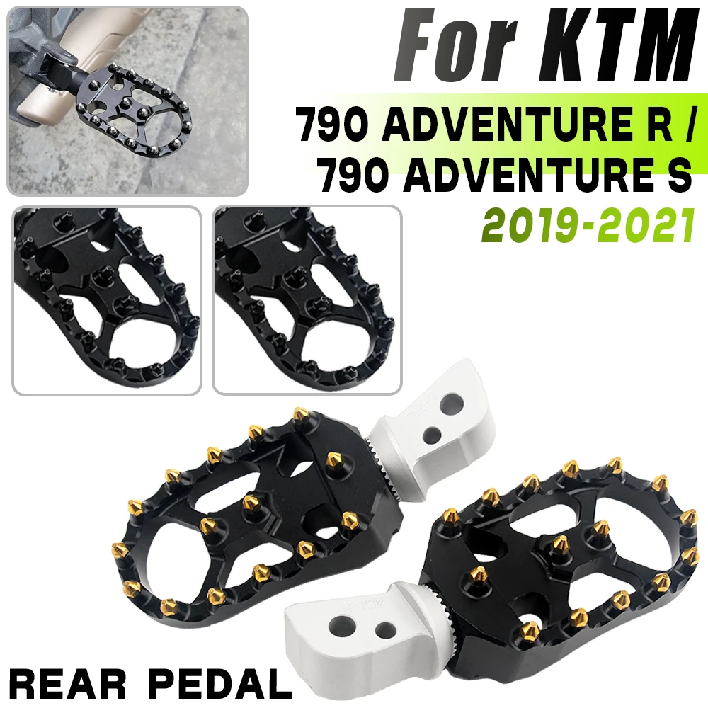 

For KTM 790 Adventure R 790 ADV S 2019-2021 Motorcycle Adjustable Extend Lowering Rear Footpegs Passenger Foot Pegs Rests Pedals
