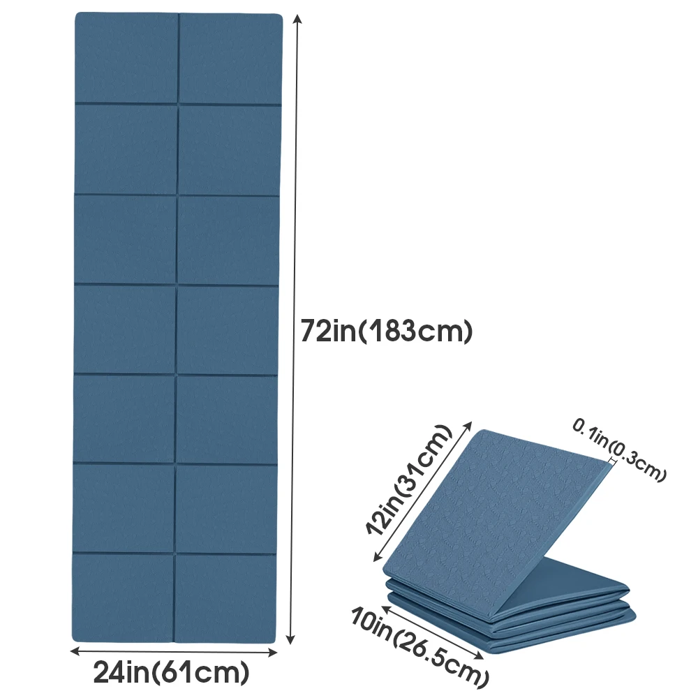 TPE اليوغا الحصير اليوغا وسادة التأمل المضادة للانزلاق طوي بيلاتيس بساط جمباز لينة امتصاص الصدمات سهلة نظيفة أدوات رياضية