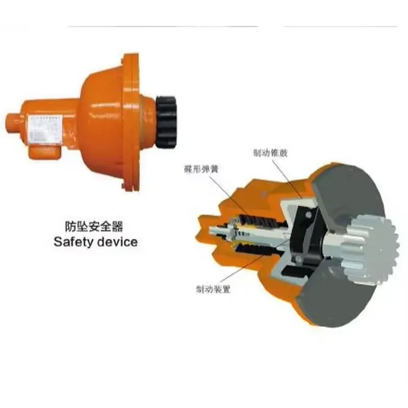 

Anti-fall Safety Device for Construction Hoist Spare Parts with Compact Structure
