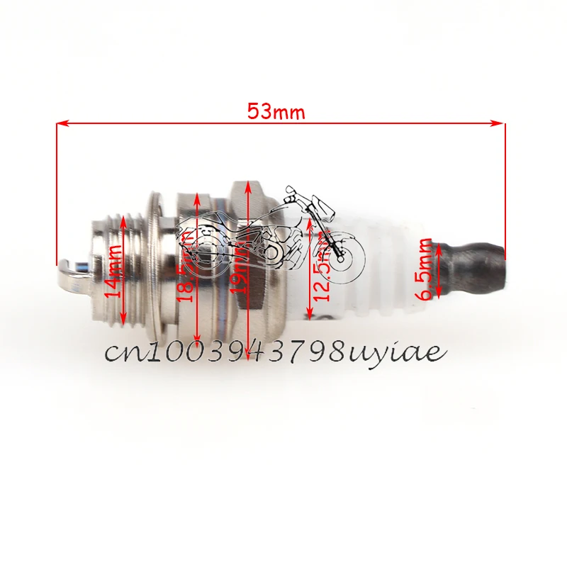 10 pcs /Lot Chainsaw Lawn Mowers Spark Plug Garden Lawnmower   Engine Accessories for 152 Gasoline Engines Replacement