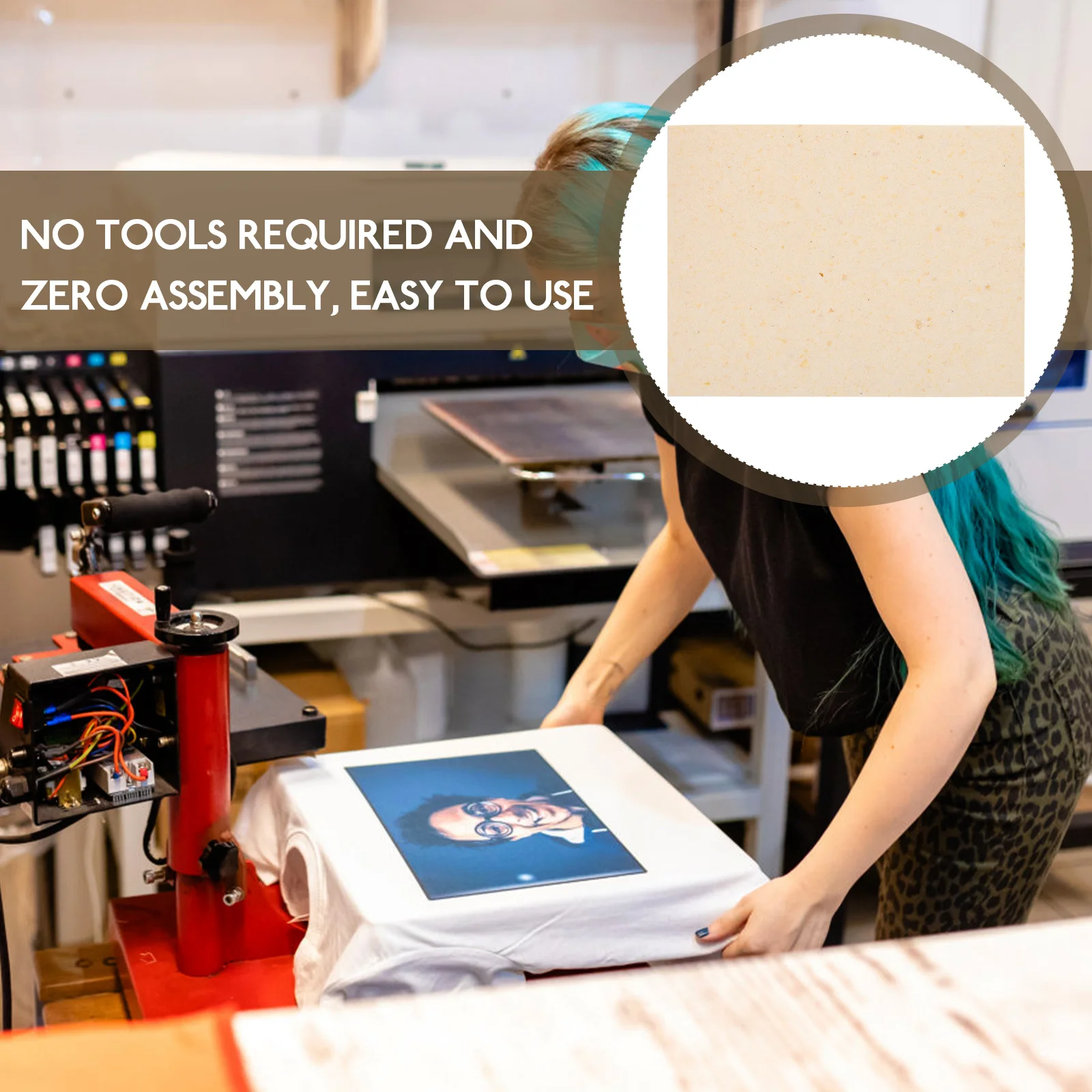 

2pcs High Temperature Sponge Pad for Heat Transfer Machine Mat Hat Press Accessories Insulating Cushion Protect Clothes