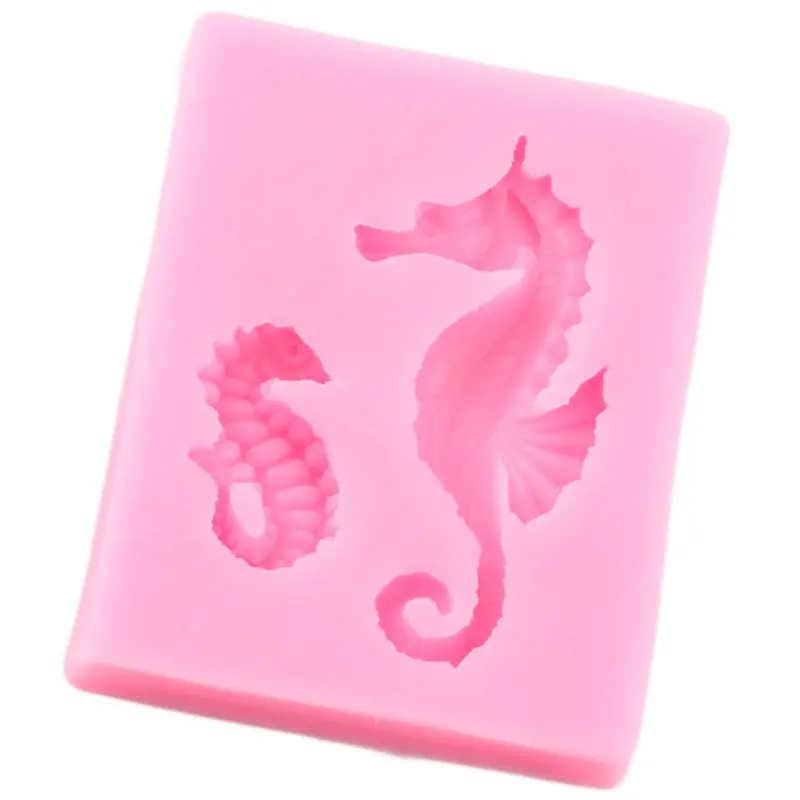 Sea Horse Silicone Mold Seahorse Fondant Cake Decorating Tools DIY Handmade Soap Mold Candy Resin Clay Chocolate Gumpaste Moulds