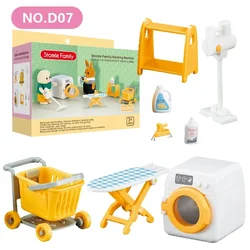 Dollhouse Furniture Forest Family Doll Accessories Miniatures Washing Machine Gifts Laundry Model Baby Toy