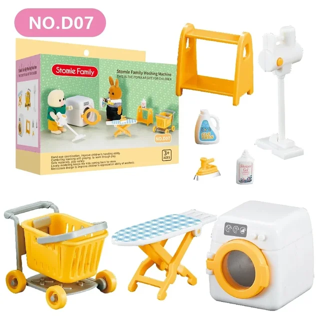 1:12 Miniature Furniture Forest Family Kitchen Toy Dining Table Dollhouse Accessories Bathroom Pretend Play For Girl Gifts Toys 2 1:12 Miniature Furniture Forest Family Kitchen Toy Dining Table Dollhouse Accessories Bathroom Pretend Play For Girl Gifts Toys 2