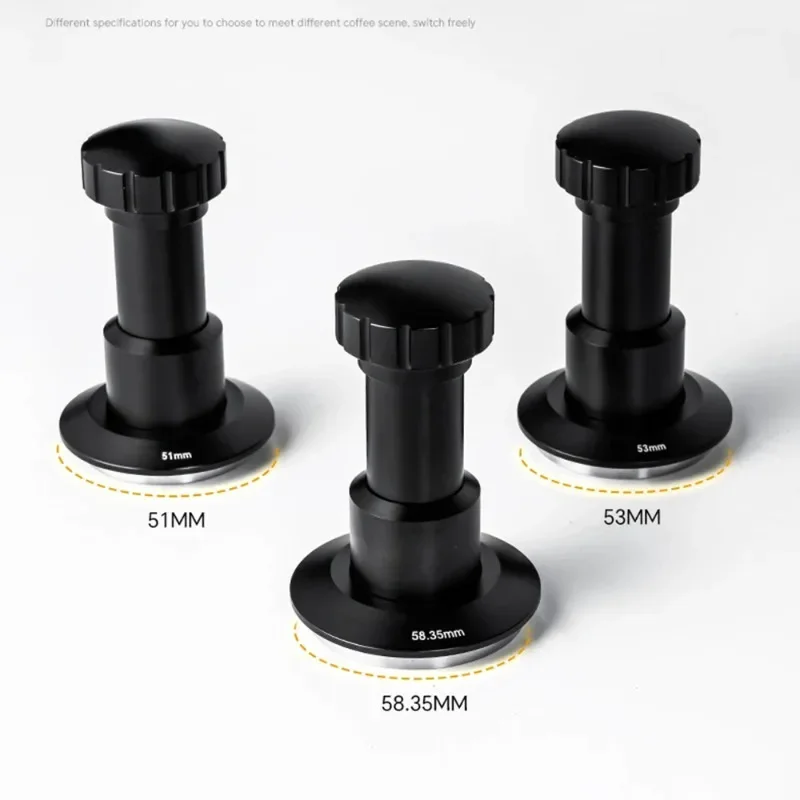 51/53/58.35MM Stainless Steel Coffee Impact Tamper 25-35 Pounds Pressure Four Spring Adjustable Elastic Tamper Barista Tool