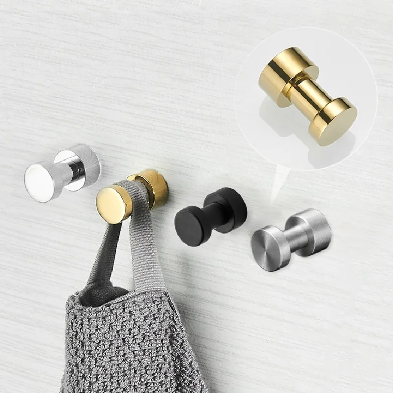 Bathroom Accessories Brass Robe Hook Wardrobe Coat Clothes Hanger Kitchen Household Small Decoration Towel Hanging Hook Key Rack