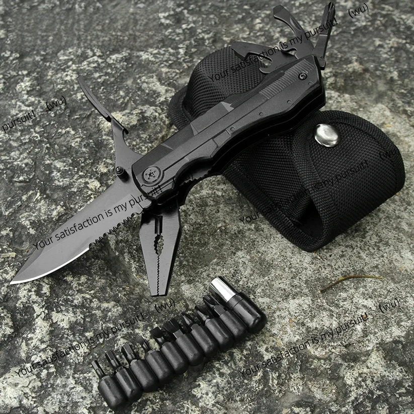 Multi Functional Portable Folding Pliers Edc Screwdriver Head Multifunctional Outdoor Survival Combination Tool