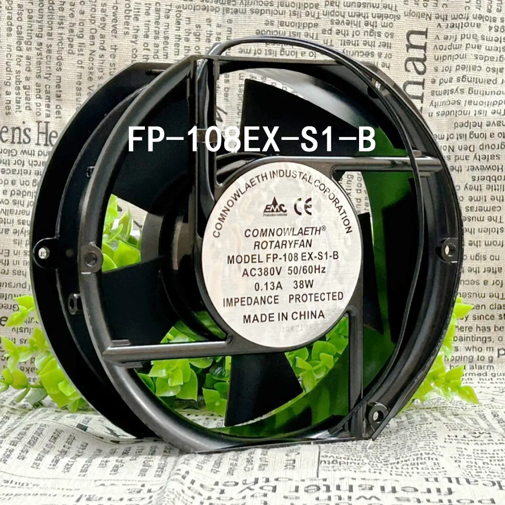 

For Commonwealth Industrial Cabinet Cooling Fan 220V/240VAC 38W 0.22A FP-108EX-S1-B-