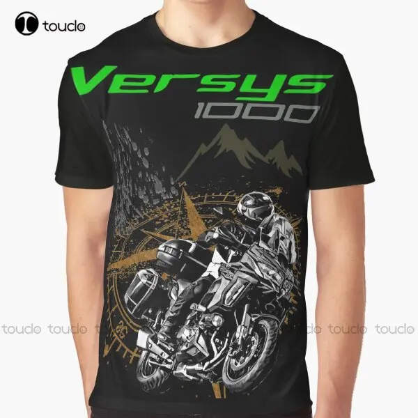 

Bikers, Moto, Motorcycles Versys 1000 2021 Graphic T-Shirt Custom Aldult Teen Unisex Digital Printing Tee Shirts Custom Gift