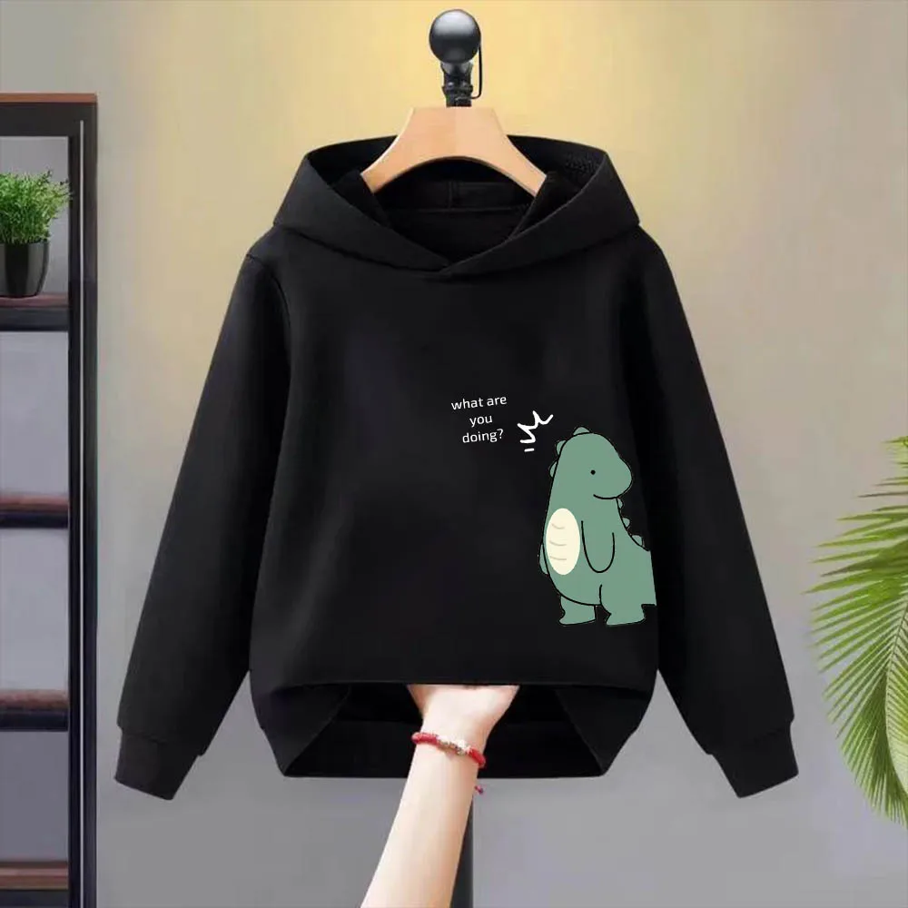 comfortable children's hoodie daily casual street wear multi-color boys' tops cute little dinosaur girls shirt kid clothing