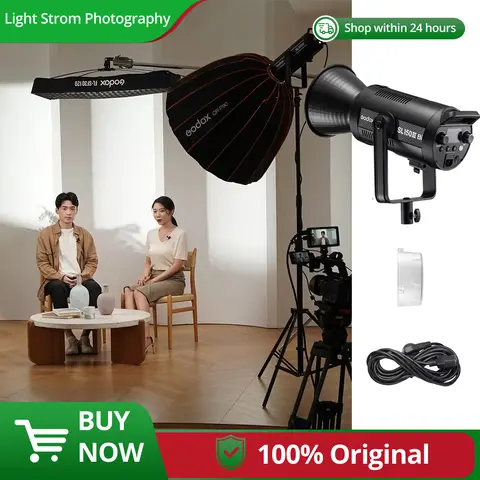 Godox SL150IIIBI SL150III 2.4G Wireless X System Control BI LED Video Light Bi-Color 150W Bowens Mount Daylight Balanced 5600K