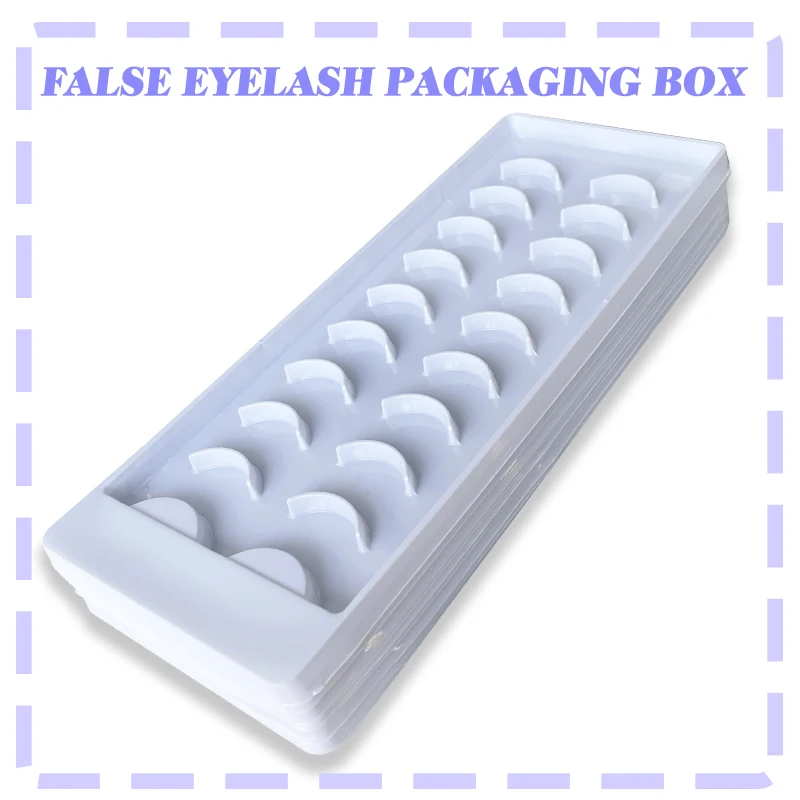 

10 Pairs Bottom Eyelash Packaging Boxes 50/100/300/500 Boxed Cosmetic False Eyelashes; Packaging Boxes Wholesale Retail