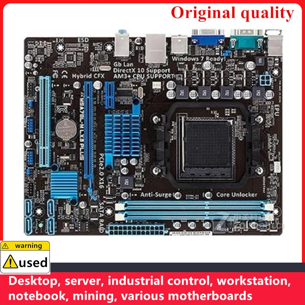 

For M5A78L-M LX3 PLUS Motherboards Socket AM3 AM3+ DDR3 16GB For AMD 760G Desktop Mainboard SATA II USB2.0